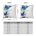 thumbnail image 6 of Wukai Blue Flying Butterflies Premium Polyester Fleece Pillow Covers with Hidden Zipper Closure,Luxuriously Soft and Durable-20"x20", 6 of 7