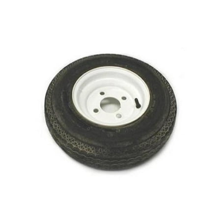 - Load Star 30000 Tire and Wheel Assembly - 480x8 - 4 Hole - White Rim