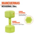 thumbnail image 2 of Mancuernas 10 Kg Hexagonales 2pz Pesas Altera Entrenamiento, 2 of 6