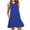 Blue, variant on Short Dress for Women New Women's Fashion Summer Dresses 2025 Beach Casual Sleeveless Solid Color Tank Loose Sundress with Pocket Maxi Dress for Women Blue XXL