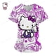 thumbnail image 4 of Uniforme de Hello Kitty para mujer, camisa de trabajo de enfermera con estampado de dibujos animados de Hello Kitty, bata con bolsillo, uniforme de enfermería para Navidad, 4 of 5