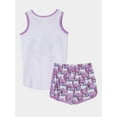 thumbnail image 2 of MyFav Big Kids Girls Sleeveless Pajama Sets Cute Unicorn Sleepwear Loungewear,6-14Y, 2 of 4