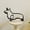 J, variant on Dog Minimalist Art Sculpture,Metal Dog Wall Art Decor,Personalized Abstract Metal Line Crafts Creative Statue Pet Drawing Art Statue for Living Room, Home Office, Desktop Decoration(A)
