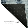thumbnail image 3 of Addison Rugs Mayfield Washable Transitional Moroccan Blue Rectangle Rug, 10' x 14', 3 of 6