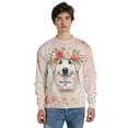 thumbnail image 4 of Happy Mother's Day Great Pyrenees with Flower Crown and Greeting Card All Over Print 3D Sweatshirt Unisex Merch Pyr Dog Lover - 13004, 4 of 6