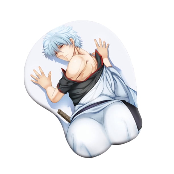 Alfombrilla de ratón con reposamuñecas Anime Gintama Sakata Gintoki