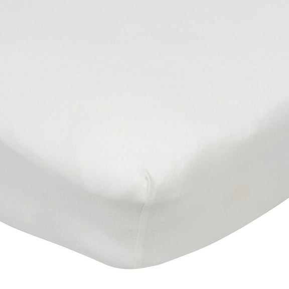 Gerber Baby & Toddler White Neutral Fitted Crib Sheet