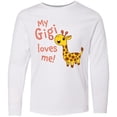 thumbnail image 3 of Inktastic My Gigi Loves me- cute giraffe Long Sleeve Youth T-Shirt, 3 of 5