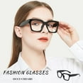 thumbnail image 4 of OCCI CHIARI 3.5 Black Oversized Reading Glasses Womens retro Square large Readers 1.00 1.50 2.00 2.50 3.00 3.50 4.00 5.00 6.00(Black, 350), 4 of 8