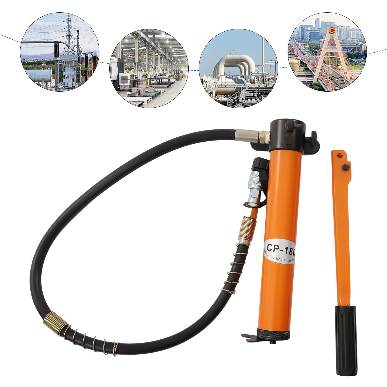 MONIPA Hydraulic Hand Pump HighPressure Oil Pipe Manual Ram Pump 70Mpa