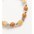 thumbnail image 4 of John Bead Handmade Natural Gemstone - Semi-Precious Stretch Bracelet Natural Peach in Orange Aventurine, 4 of 4