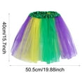thumbnail image 3 of LEKODE Mardi Gras Outfit for Women Short Dress Sequin Skirt Athletic Sets for Women Tops for Women Cute Women Tops Athletic Set Yellow One Size, 3 of 8