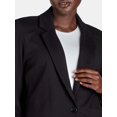 thumbnail image 3 of Time and Tru Women's Ponte Knit Blazer, Sizes XS-XXXL, 3 of 5