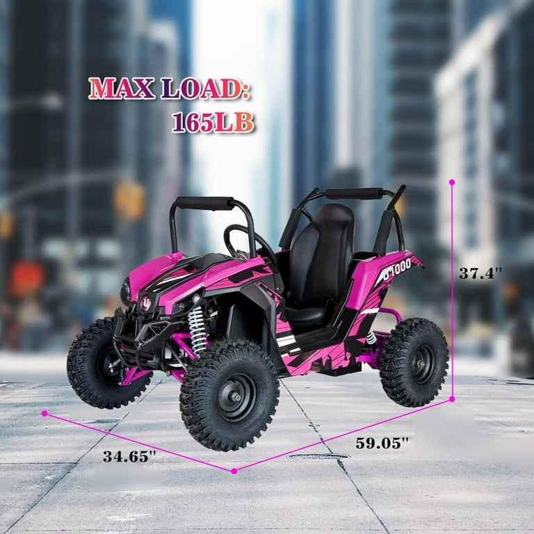 Mini UTV Ride on Car, 48V Shock Absorber Electric Vehicles with