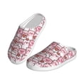 thumbnail image 2 of Lsque Kawaii Pig Pattern Womens Comfort Cotton on Scuff With Memory Foam and Anti-skid Sole Slipper-40/41, 2 of 7