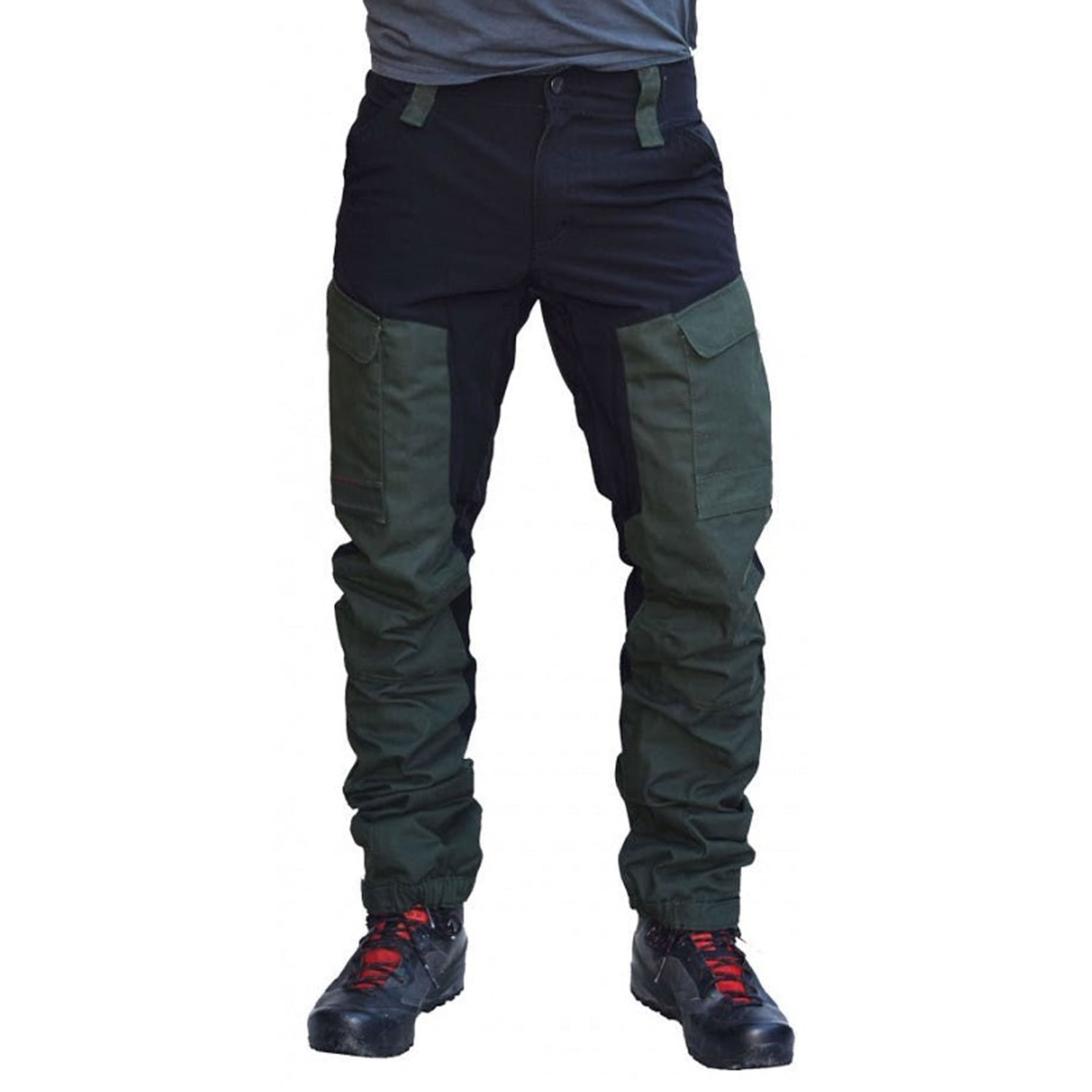 Men Tactical Waterproof Work Cargo Long Pants with Pockets Loose Trousers US