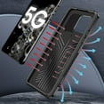 thumbnail image 4 of For Samsung Galaxy S21 Ultra 5G Machine Armor Warrior Shockproof PC + TPU Protective Case(Black) For Samsung Galaxy S21 Ultra 5G, 4 of 8