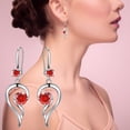 thumbnail image 1 of Boucles d'Oreilles Élégantes Pendantes pour Femmes en Acier Inoxydable Rondes, 1 of 5