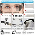 thumbnail image 6 of MARE AZZURO Photochromic Bifocal Reading Glasses Women Blue Light Blocking Square Readers Sunglasses 1.0 1.5 2.0 2.5 3.0 3.5 4.0 (Transparent, 3.50), 6 of 6