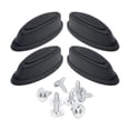 thumbnail image 3 of Pies laterales del soporte del equipaje, soporte del perno inferior del equipaje, almohadillas negras para los pies, reemplaza, pies del soporte CUTICAT Almohadilla para pies de maleta, 3 of 8