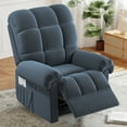 thumbnail image 4 of Power Recliner Chair for Adults,Adjustable Electric Recliner Sofa Chair with USB Port,Comfy Teddy Fleece Cloud Sofa,Tool-Free Setup,Blue Grey, 4 of 15