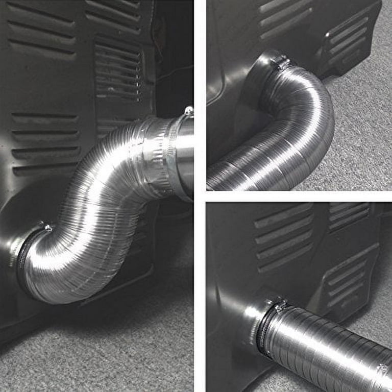 Deflecto Semi-Rigid Aluminum Metal Flexible Dryer Vent Connector