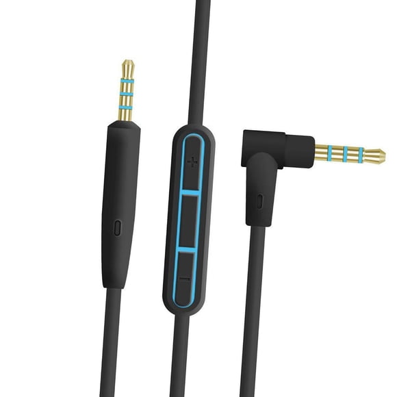 Cable de audio estéreo de 3,5 mm a 2,5 mm con núcleo de cobre dorado para QC25 Negro