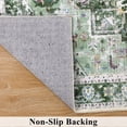 thumbnail image 4 of Washable Rugs x Vintage Area Rugs Area Rugs Low Pile Floor Carpet Printed Soft Durable Stain Foldable Rugs Living Room Dining Room Bedroom, 4 of 9