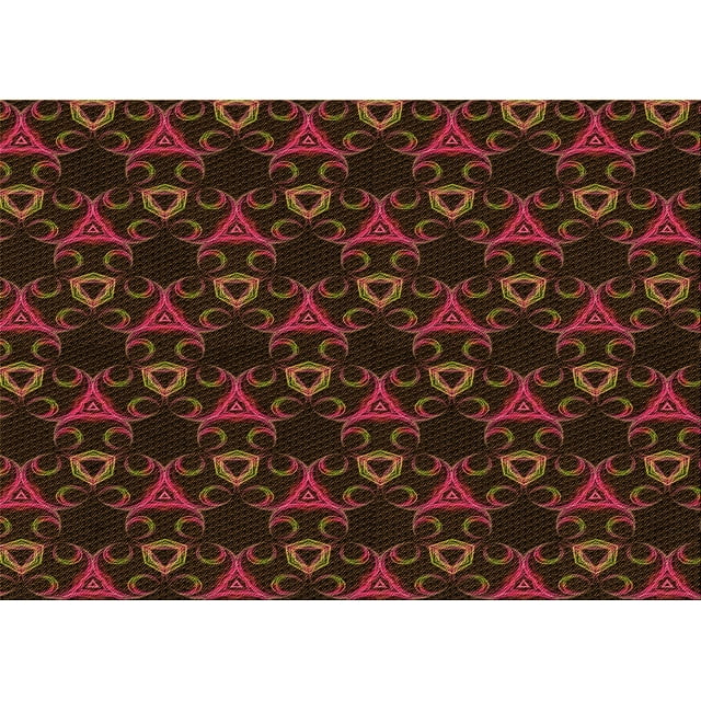 Ahgly Company Tapis Rectangulaire Lavable en Machine Intérieur Transitionnel Brun Selle, 5 Pieds x 8 Pieds