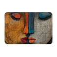 thumbnail image 1 of Balery Abstract Colorful Duality Felpudo de franela, resistente a las manchas y a la decoloración, para uso interior y exterior, fácil de limpiar, 40 x 60 cm, 1 of 7