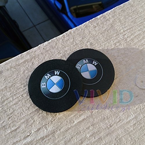 Pair of BMW Car Coasters! Highly Absorbent for any BMW cup holders