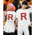 thumbnail image 3 of Tstars Team Rocket Inspired Shirt Costume Adult Halloween Shirts for Women White X-Large, 3 of 5