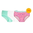 thumbnail image 1 of Pantaleta Fruit of the Loom para Niña, Algodón Premium Multicolor 3 Piezas Talla 6, 1 of 4