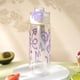 thumbnail image 1 of Botella deportiva con pajita | Vaso de plástico a prueba de fugas de gran capacidad de 730 ml | Portátil para la escuela, el gimnasio y actividades al aire libre | Incluye 1 vaso, 1 of 6