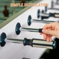 thumbnail image 3 of OUNONA 10pcs Black Plastic End Caps Foosball Table Replacement Parts Rod Covers For Adults, 3 of 7
