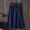 Blue, variant on Promotion! Women's Elegant High Elastic Waist Pleated Skirts Casual Bow Mid-calf Skirts