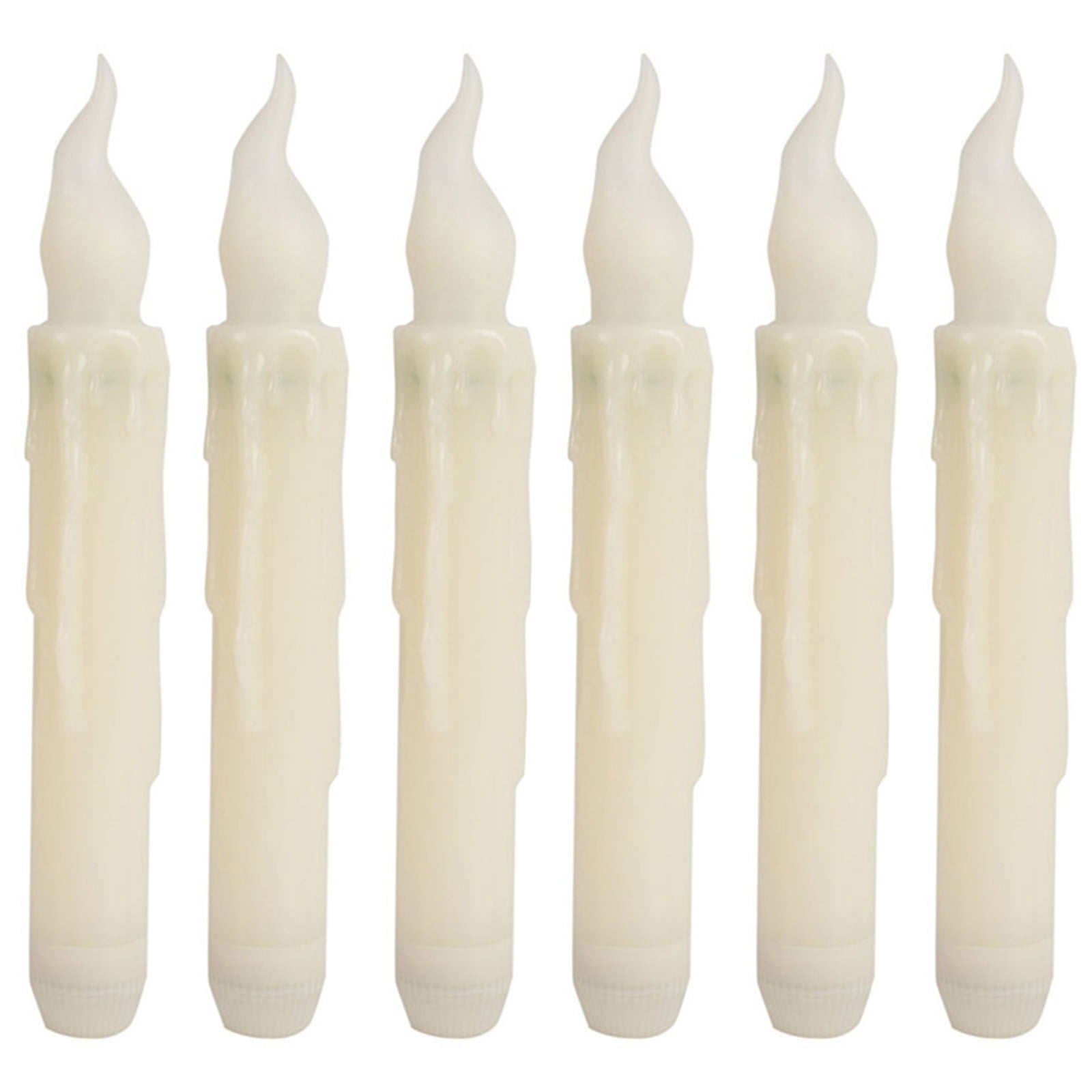 Cptfadh Led Candle, 17.8 Cm Flameless Led Taper Candle Warm White Flame Flicker Candle
