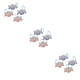 thumbnail image 1 of Llavero acrílico transparente Bewildely 4 Uds con brillo doble cara 5x4,1x1 cm, 1 of 6