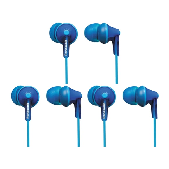 Auriculares Panasonic RP-HJE125-A ErgoFit Blue, paquete de 3