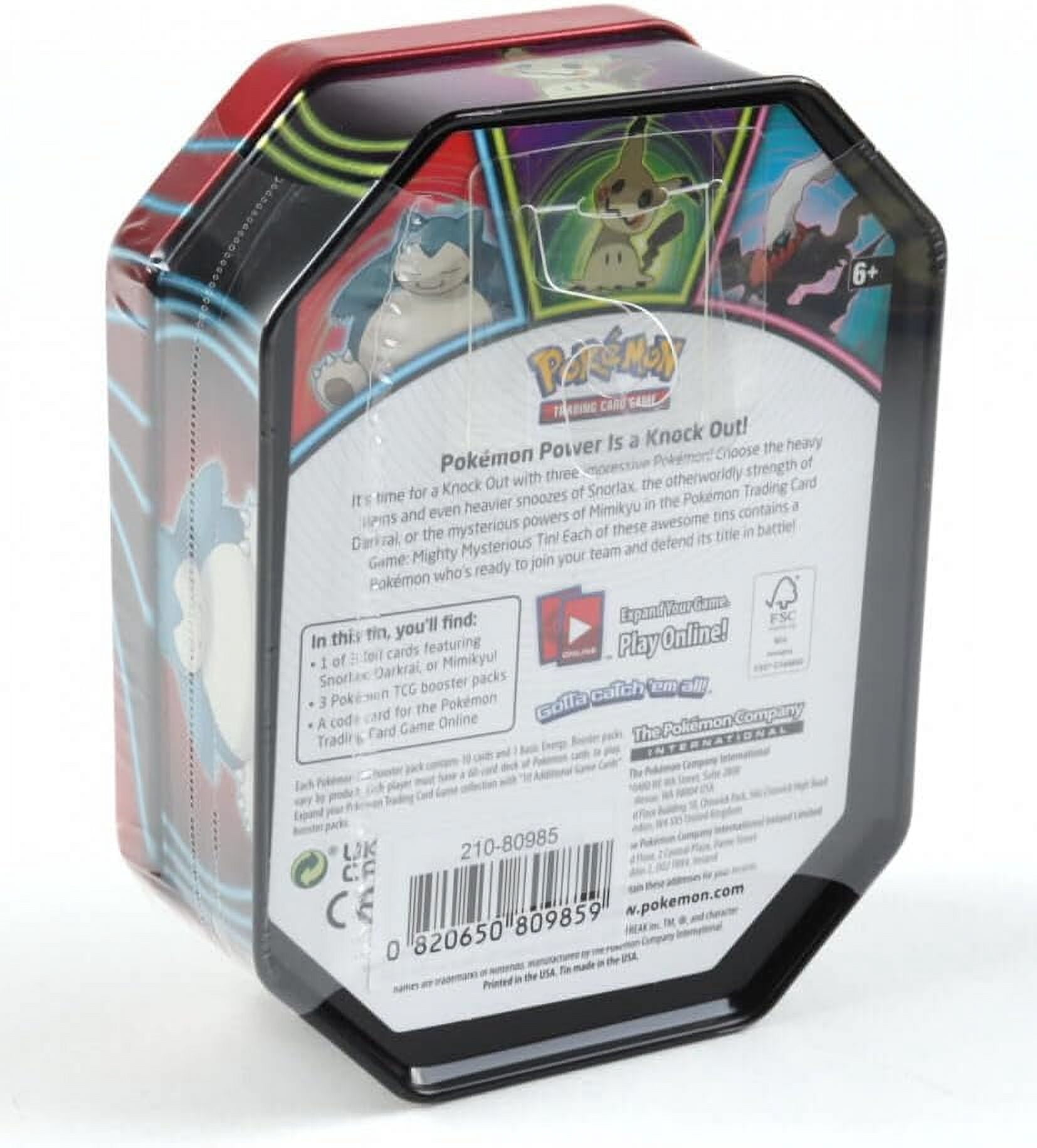 Pokémon Champions Gengar Collectible Tin Set Snorlax
