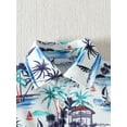 thumbnail image 6 of Wassery Toddler Baby Boy Beach Outfits 18M 2T 3T 4T 5T Kids Boy Summer Clothes Casual Short Sleeve Button Down Shirt + Shorts Clothes Set 1-5T, 6 of 9