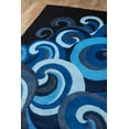 thumbnail image 2 of Momeni Swirl Nautical Modern Contemporary Area Rugs, Blue, 96" x 120", 2 of 6