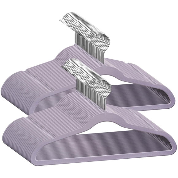 TechZoo 50 perchas de terciopelo premium para niños – Perchas antideslizantes para niños de 14.0 in – Perchas ultra delgadas para ahorrar espacio – Gancho giratorio 360 fuertes y duraderos para niños