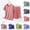 Blue, variant on CHUMUD Pajama Set for Women Petite 2 Piece Soft Comfy Lounge Outfits Short Sleeve Pj Sleepwear Shorts Sets Loungewear Summer Casual