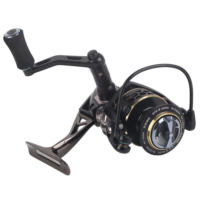Carrete de pesca giratorio intercambiable derecho/izquierdo de Metal, rueda de fundición de cebo para peces de agua saladaGTS 3000