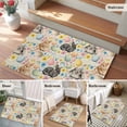 thumbnail image 5 of Happy Easter Entryway Rug 2'x3'&nbsp; Non Slip Front Door Mats, Spring Watercolor Rabbits Eggs Flower Beige Entrance Rugs Indoor Outdoor Carpet, Washable Floor Mats Small Area Rug for Bedroom Kitchen, 5 of 8