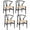 Ash Wood - Black + Natural Color, variant on Polynices Mid Century Modern Solid Wood Wishbone Dining Kitchen Chair, Natural Ash / Natural Cord, 1 PC