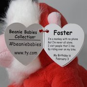 Ty Beanie Baby - Foster the Monkey – 30th Anniversary - Stuffed Animal