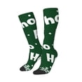 thumbnail image 2 of Bingfone Compression Socks for Women and Men Long Socks for Running Athletic Cycling Nurse-Ho Ho Ho A, 2 of 8