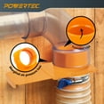 thumbnail image 5 of POWERTEC 4PK 6 Inch Blast Gate, Anti-Clog & Easy-Clearing Blast Gate for Dust Collector & Dust Collection Fittings (70385-P4N), 5 of 5